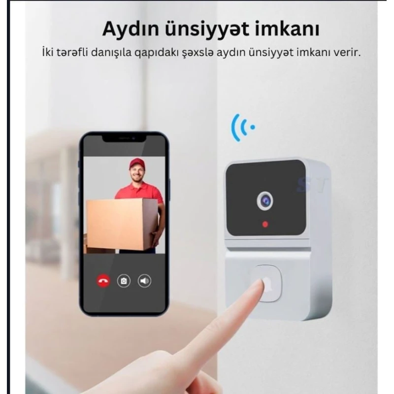 Дверной звонок домофон Tuya ER-TYML белый Дверной звонок домофон Tuya ER-TYML белый