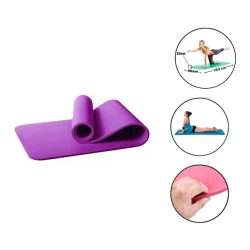 Мат для йоги WS0688, сиреневый, 180x80x1.5 см