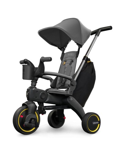 Детский трехколесный велосипед Doona S3 Liki Trike черный/серый