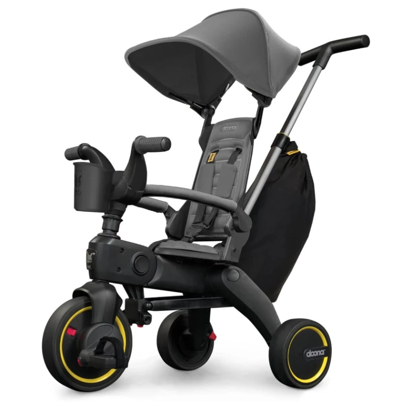 Детский трехколесный велосипед Doona S3 Liki Trike черный/серый