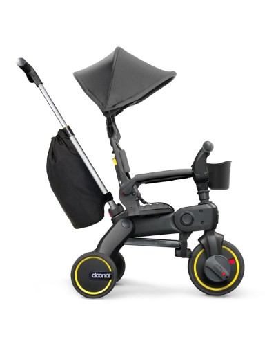 Детский трехколесный велосипед Doona S3 Liki Trike черный/серый