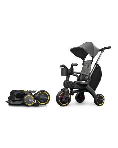 Детский трехколесный велосипед Doona S3 Liki Trike черный/серый