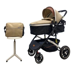 Uşaq arabası 888-3-azr272, bej/qara