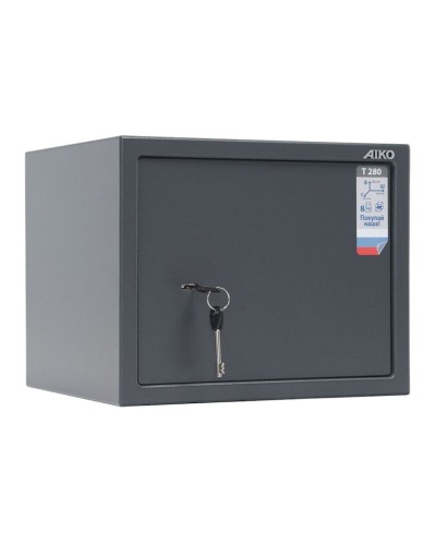 Ofis seyfi AIKO T 280, açarlı, tünd boz