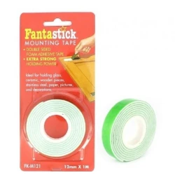 Двухсторонняя клейкая лента Fantastick FK-M121, 12 мм x 1 м, зеленая Двухсторонняя клейкая лента Fantastick FK-M121, 12 мм x 1 м, зеленая