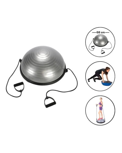 Balanslayıcı yarımkürə Gymnic 1618, 68 sm, boz