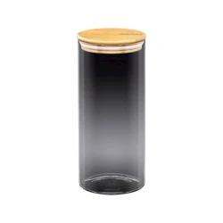 Банка для хранения Wilmax Thermo Glass WL-888509, 1800 мл, стекло/бамбук, прозрачный