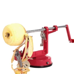 Ручная машинка для очистки и нарезки яблок Core Slice Peel, красная Ручная машинка для очистки и нарезки яблок Core Slice Peel, красная