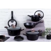 Набор кастрюль и сковородок Berlinger Haus Black Rose Collection BH-8168, 10 предметов, алюминий, трехслойное антипригарное мраморное покрытие, черный