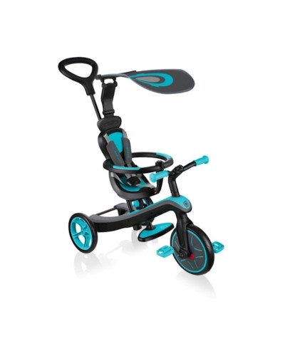 Üçtəkərli velosiped Globber Explorer Trike 4 in 1 Blue