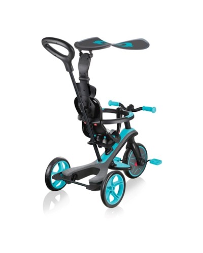 Üçtəkərli velosiped Globber Explorer Trike 4 in 1 Blue
