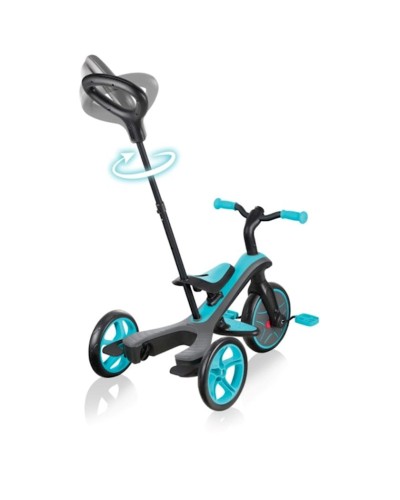 Üçtəkərli velosiped Globber Explorer Trike 4 in 1 Blue