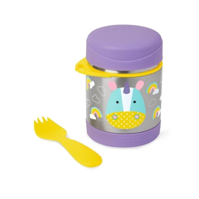 Пищевой термос Skip Hop Zoo Unicorn, нержавеющая сталь, разноцветный, 325 мл Пищевой термос Skip Hop Zoo Unicorn, нержавеющая сталь, разноцветный, 325 мл