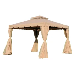 Тент садовый, 265x300x300 см, сталь/полиэстер, бежевый