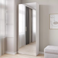 Şkaf Art Mebel Art-60-12, LDSP, ağ, 50x60x210 sm