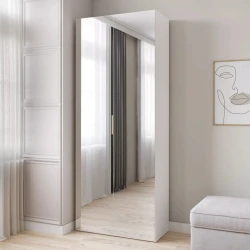 Шкаф Art Mebel Art-60-12, ЛДСП, белый, 50х60х210 см Шкаф Art Mebel Art-60-12, ЛДСП, белый, 50х60х210 см