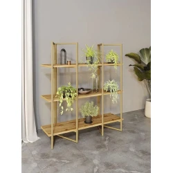 Стеллаж 3563_LoftSizGVotan, 90x30x100 см, ЛДСП, коричневый