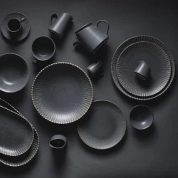 Тарелка ID-Fine Reckless Lona, фарфор, серая, 30 см