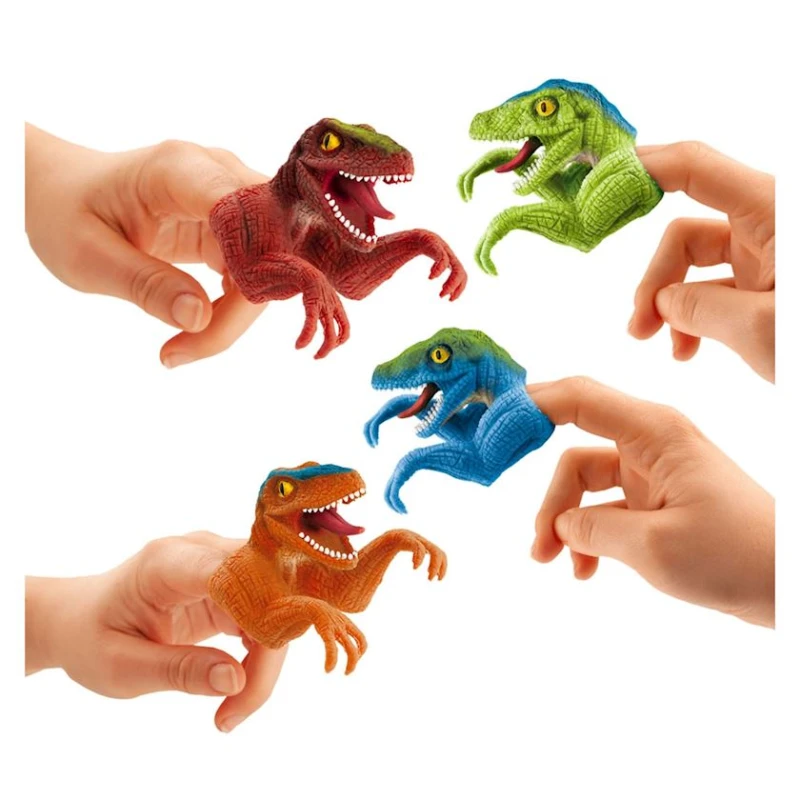 Играем в театр Dino World Finger Puppet 0012405, 1 шт, товар в ассортименте