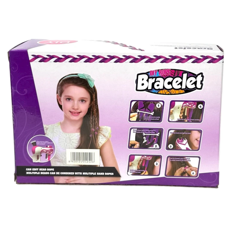 Набор для плетения и создания украшений для волос Kai Si Yuan Diy Rope Bracelet 892-1, 6+ лет Набор для плетения и создания украшений для волос Kai Si Yuan Diy Rope Bracelet 892-1, 6+ лет