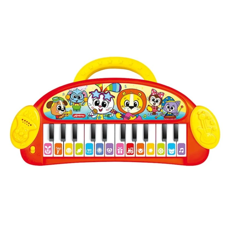 Музыкальная игрушка Азбукварик Пианино Веселые Друзья, пластик, 3-5 лет