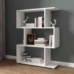 Полка Ev Plus Light 12115522, ЛДСП, белая, 90x98x26 см