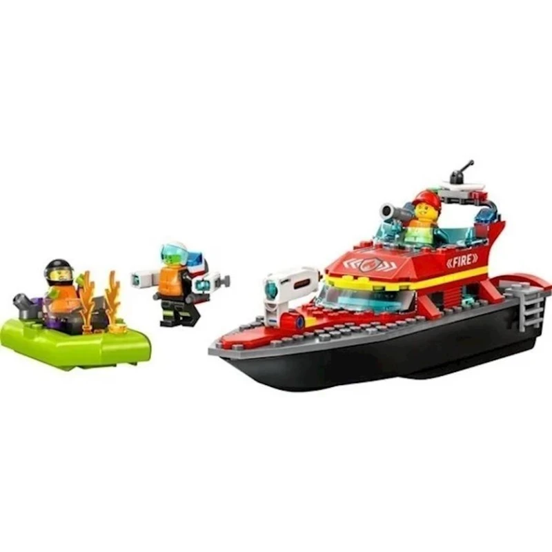 Конструктор LEGO City Fire Rescue Boat 60373, 5+ лет, 144 элементов
