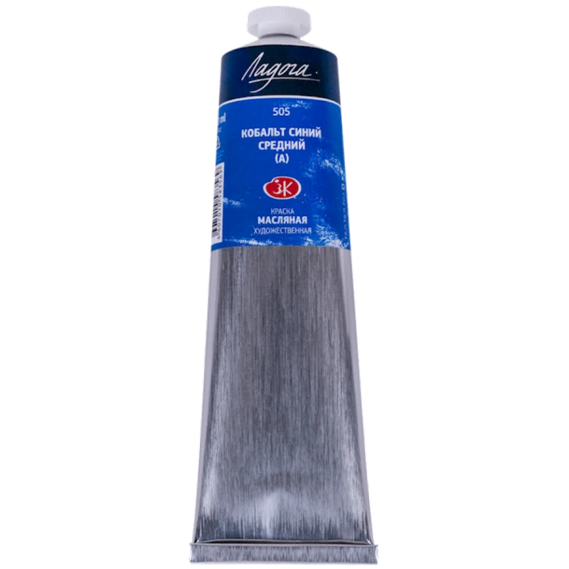 Масляная краска Ладога Кобальт синий средний А, 120 мл