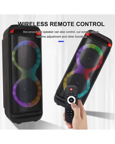 Portativ dinamik Sing-E ZQS8288 RGB, qara - ZQS8288