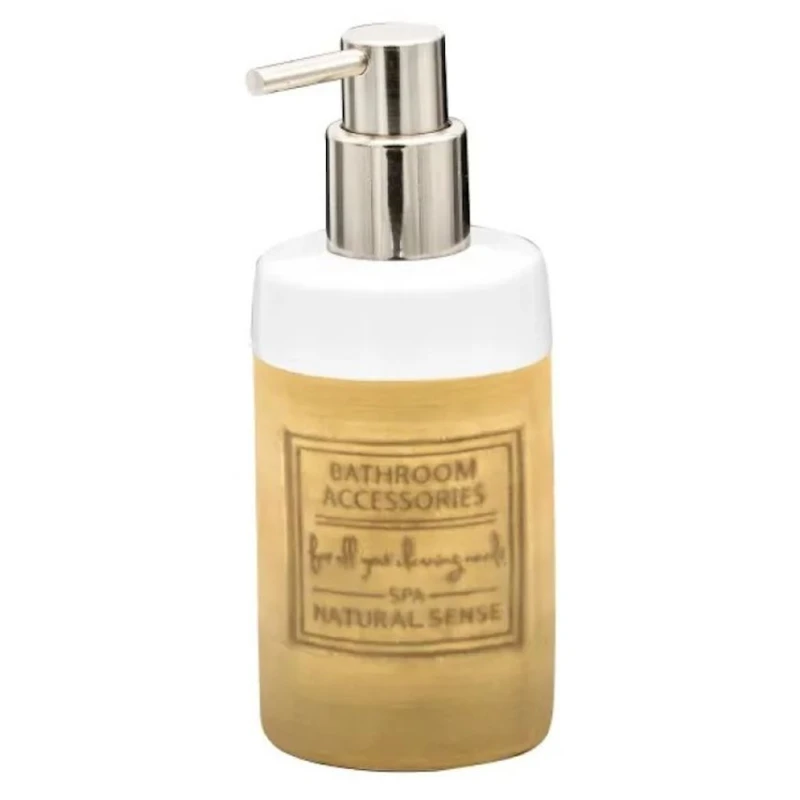 Дозатор для мыла Ridder Native, 300 мл, белый/коричневый Дозатор для мыла Ridder Native, 300 мл, белый/коричневый