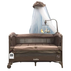 Манеж-кровать Kilido VL-KIDS-137, коричневая, 124х64х74 см Манеж-кровать Kilido VL-KIDS-137, коричневая, 124х64х74 см