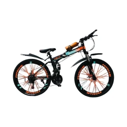 Dağ velosipedi VeloStrim 24 qara/narıncı