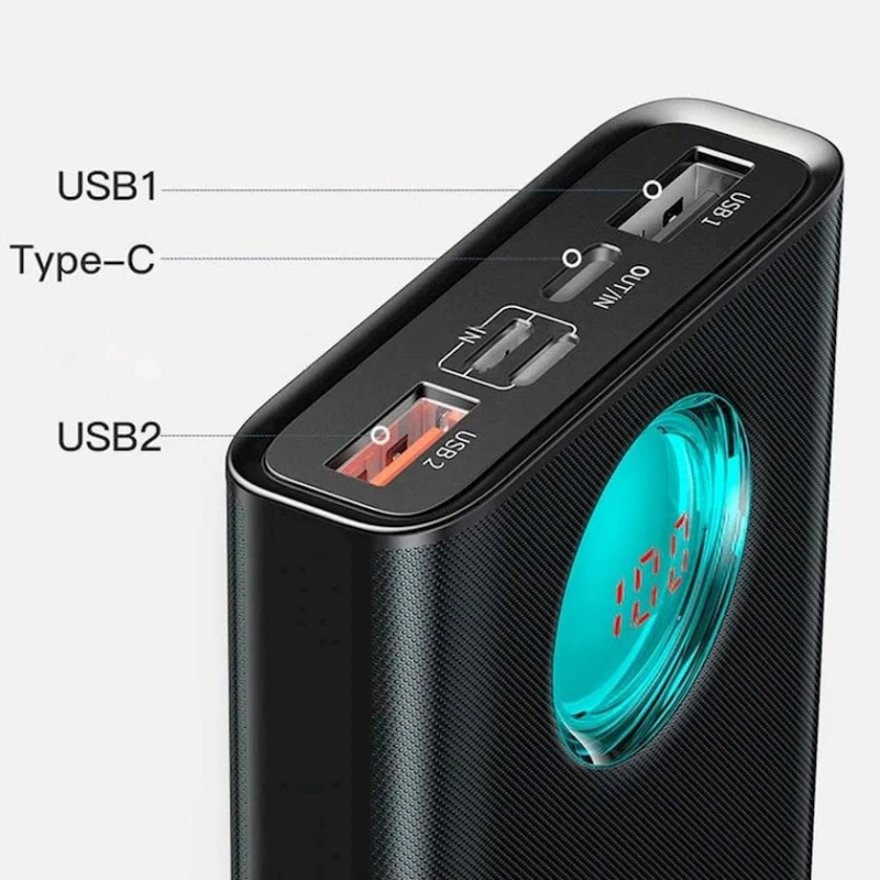 Внешний аккумулятор Baseus Amblight Power Bank PD3.0+QC3.0 20000 mAh PPALL-LG01