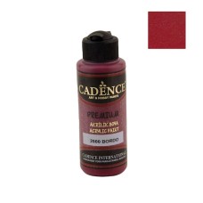 Akril boya Cadence Premium Acrylic Paint 2000 Bordeaux, tünd qırmızı, 120 ml