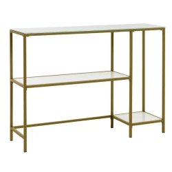 Консольный столик JYSK Pandrup, 30x110x80 см, золотистый Консольный столик JYSK Pandrup, 30x110x80 см, золотистый