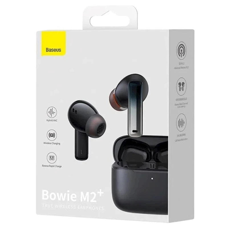 Simsiz qulaqlıq Baseus True Wireless Earphones Bowie M2+ Black (NGTW190001) Simsiz qulaqlıq Baseus True Wireless Earphones Bowie M2+ Black (NGTW190001)