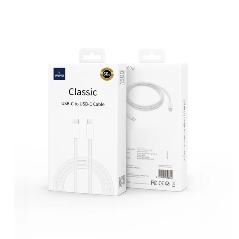Кабель USB Type-C Wiwu Wi-C032 Classic Series 60W (6976195098334)