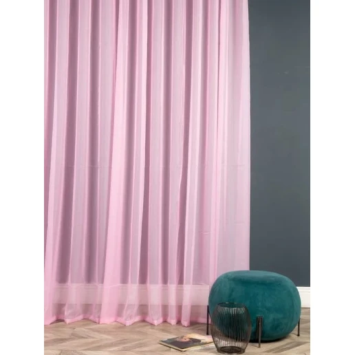 Тюль Sieana015, розовый, органза, 300х390 см Тюль Sieana015, розовый, органза, 300х390 см