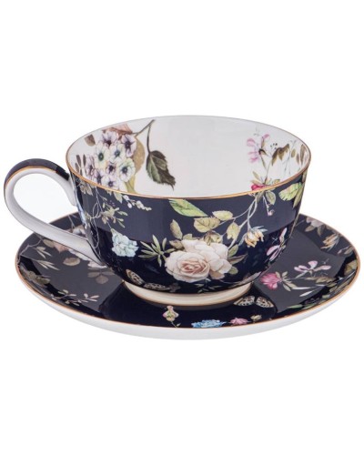 Çay servizi Lefard Cobalt Blue, farfor, göy, 6 nəfərlik, 14 parça