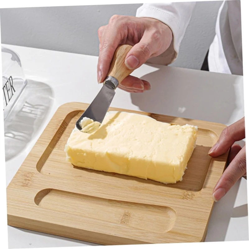 Yağ qabı nh_11vb, şüşə/bambuk, bej/şəffaf, 8.5x19x19.6 sm