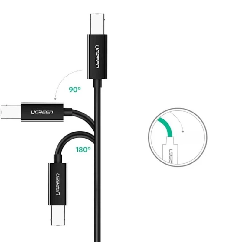 Кабель для принтера Ugreen US241 USB-C to USB-B, 2 м Кабель для принтера Ugreen US241 USB-C to USB-B, 2 м
