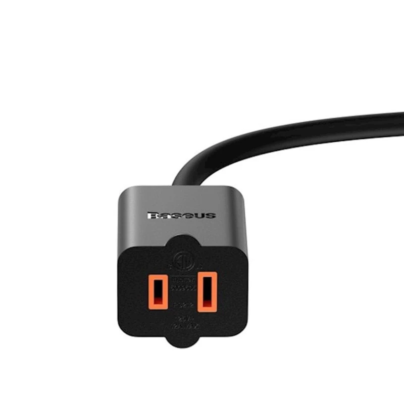 Uzadıcı toplama cihazı Baseus PowerCombo cable / extension cord with mini power strip 1m black (EU and UK power adapter), Black