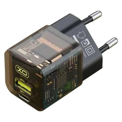 Сетевое зарядное устройство XO CE05 USB/USB-C 30 W, Brown Сетевое зарядное устройство XO CE05 USB/USB-C 30 W, Brown