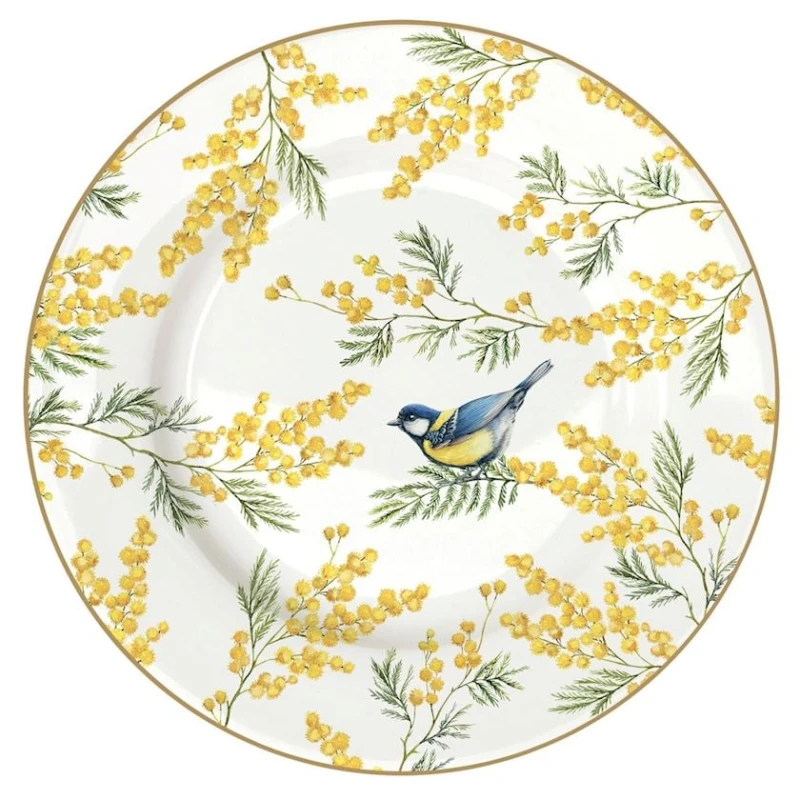 Тарелка десертная Easy Life Mimosa круг, 19 см, фарфор, белый, 1 шт. Тарелка десертная Easy Life Mimosa круг, 19 см, фарфор, белый, 1 шт.