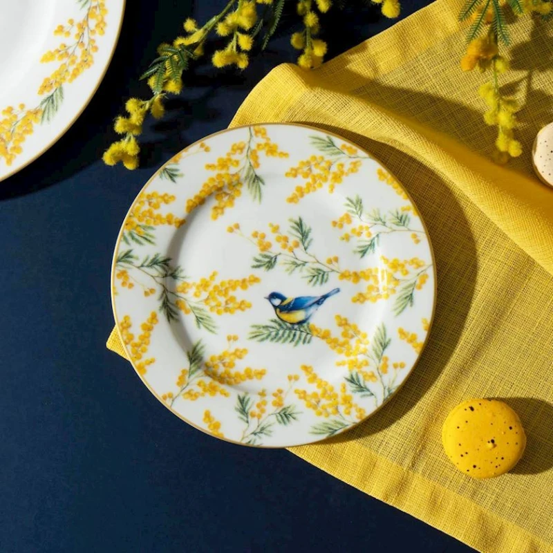 Тарелка десертная Easy Life Mimosa круг, 19 см, фарфор, белый, 1 шт. Тарелка десертная Easy Life Mimosa круг, 19 см, фарфор, белый, 1 шт.