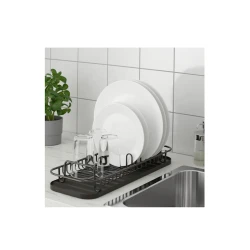 Поддон для сушки посуды IKEA Lillhavet 17.4x47.8x14 см, полипропилен/сталь, 1 шт, черный Поддон для сушки посуды IKEA Lillhavet 17.4x47.8x14 см, полипропилен/сталь, 1 шт, черный