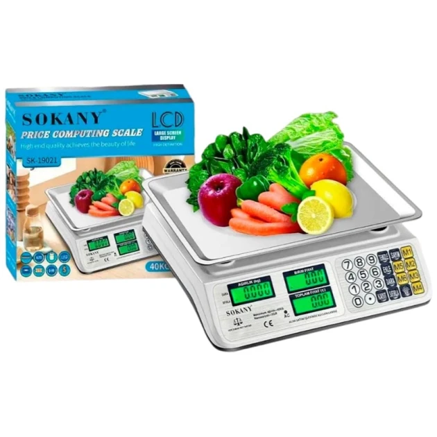Весы торговые Sokany SK-19021 Весы торговые Sokany SK-19021
