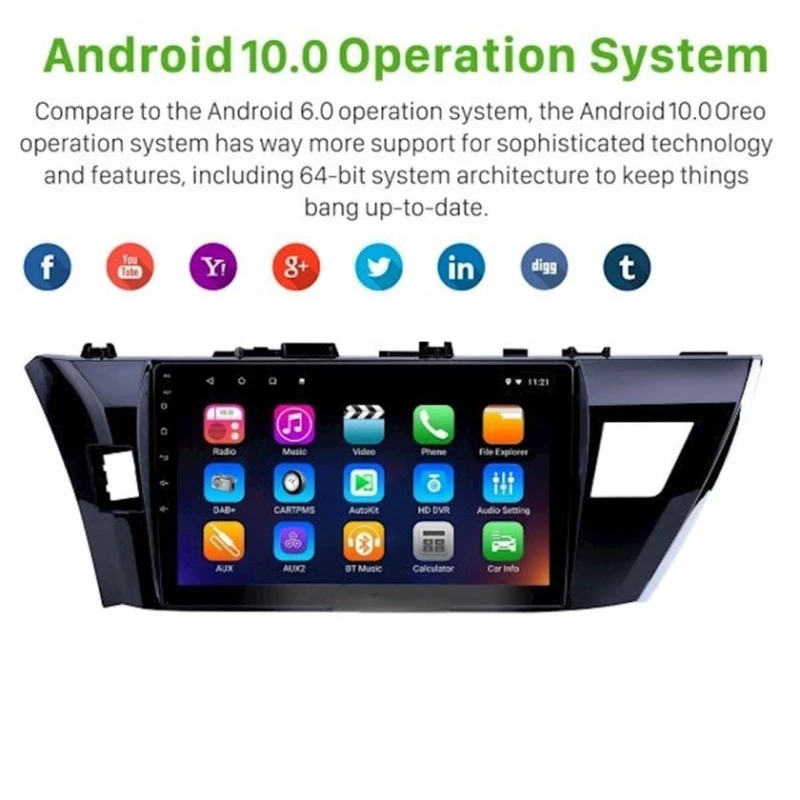 Avtomobil monitoru Still Coll Toyota Corolla 2012-2016