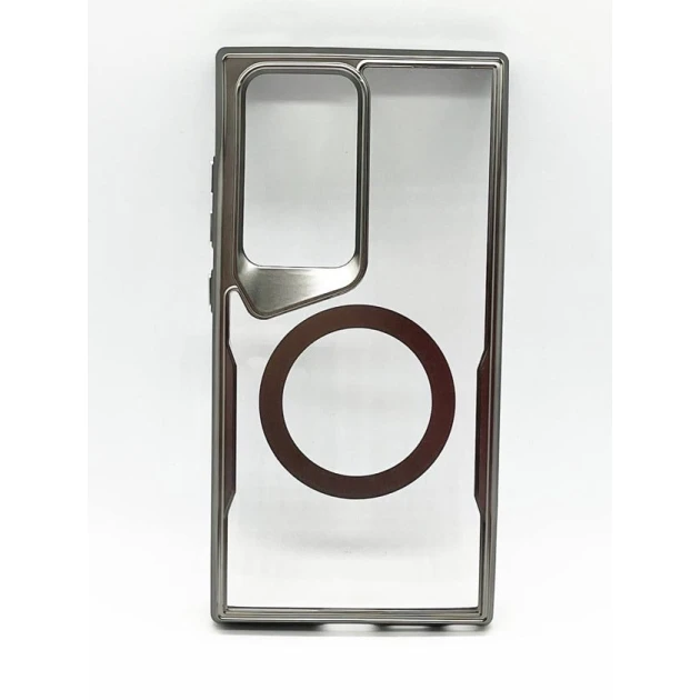 Чехол MagSafe Case для Samsung Galaxy S24 Ultra Серый Чехол MagSafe Case для Samsung Galaxy S24 Ultra Серый