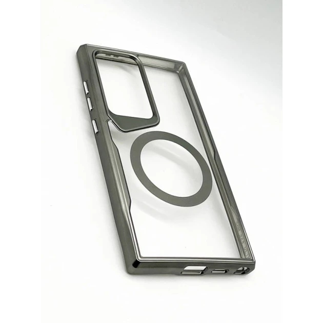 Чехол MagSafe Case для Samsung Galaxy S24 Ultra Серый Чехол MagSafe Case для Samsung Galaxy S24 Ultra Серый